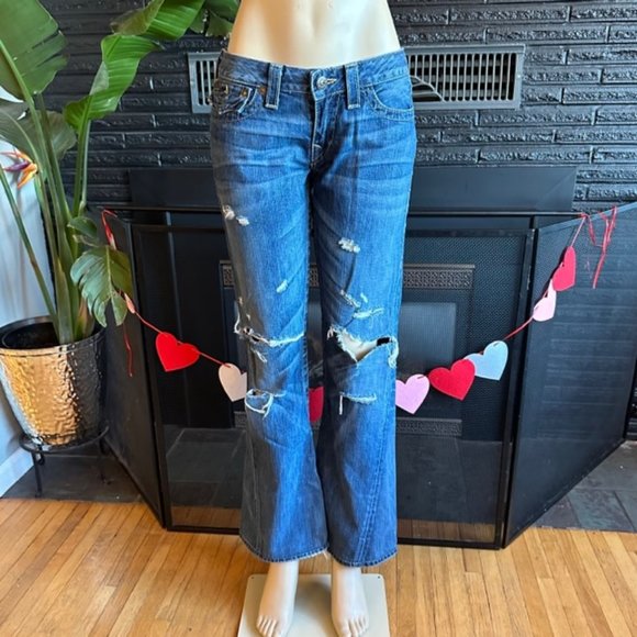 Women's True Religion Joey Dark Hollow 1st Edition Twisted Inseam Jeans, Sz 30 - Picture 1 of 14